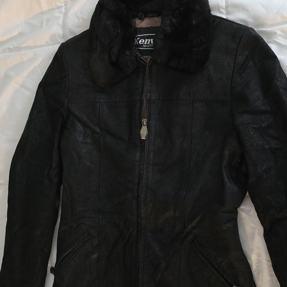 Women's Classic Black Leather Jacket